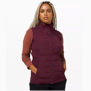 Lululemon Down For It All Vest Cassis Size 4 *NWT*